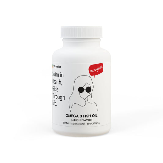 Omega 3 Fish Oil Supplement (60 Softgels), ®ThriveLab