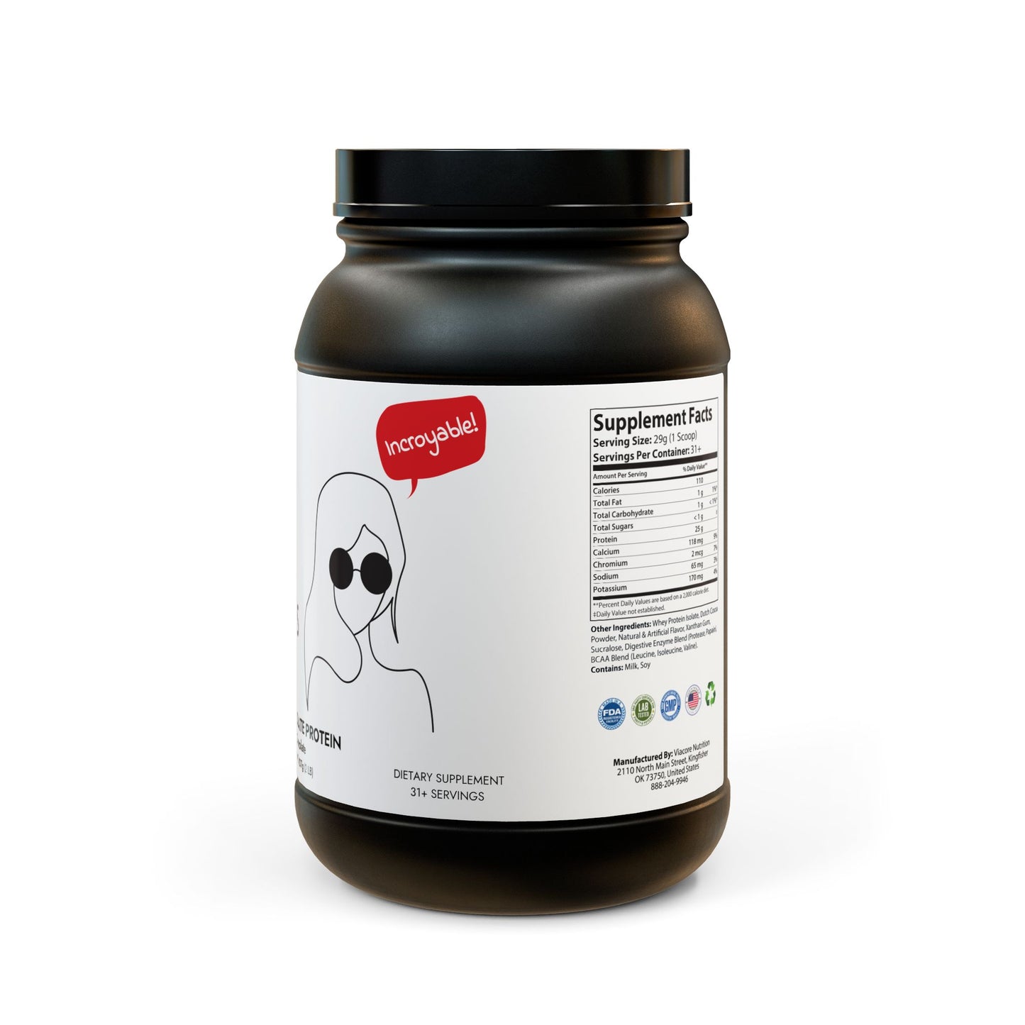 Whey Isolate Protein Supplement (907g, 2lb), ®ThriveLab